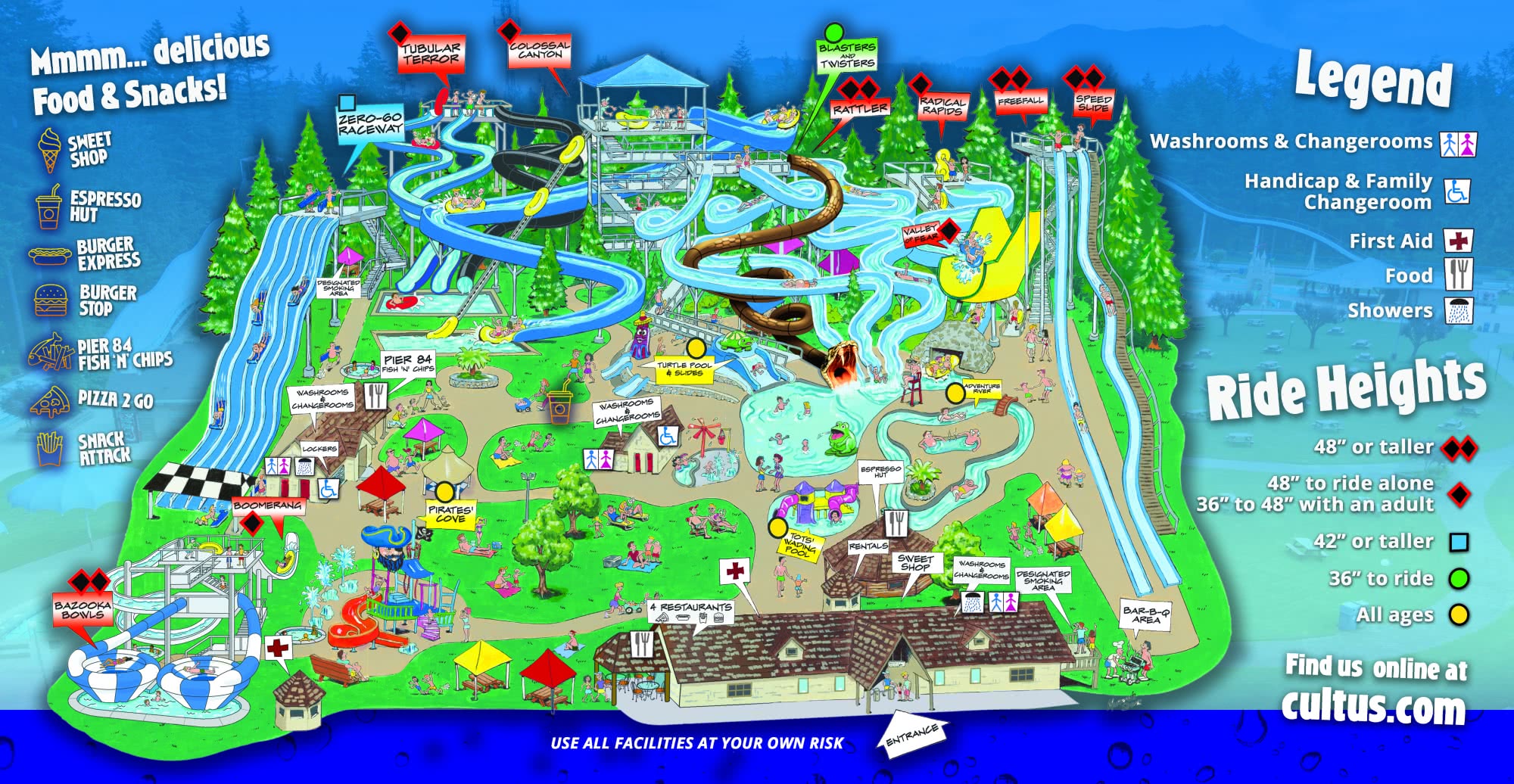 Waterpark Map Destination Cultus