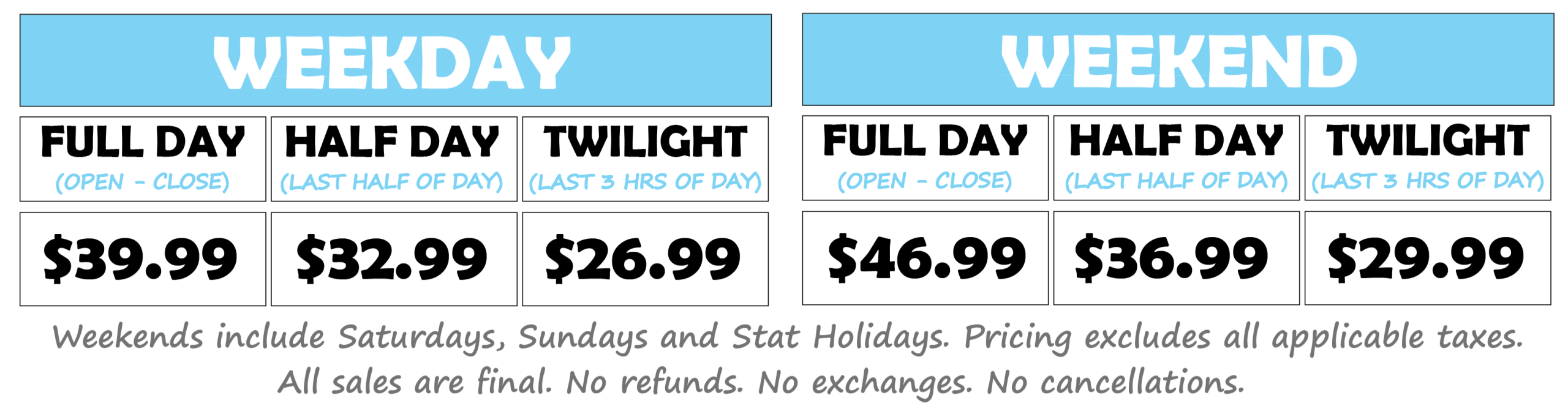 Regular Pricing