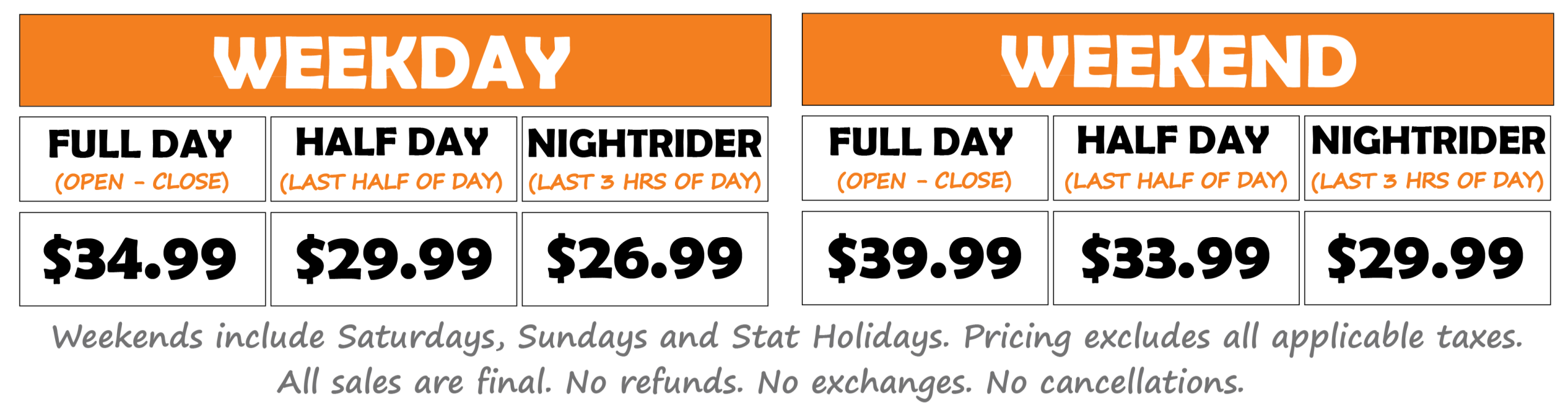 Regular Pricing