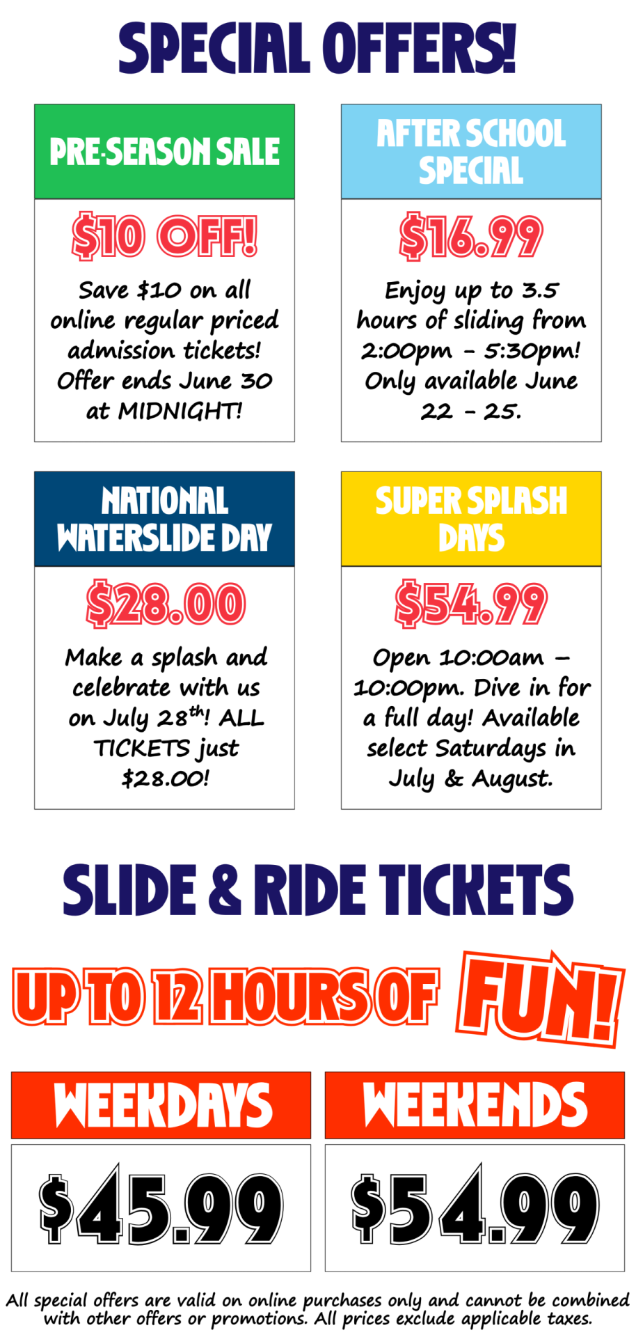 Special Offers May 1 – June 25