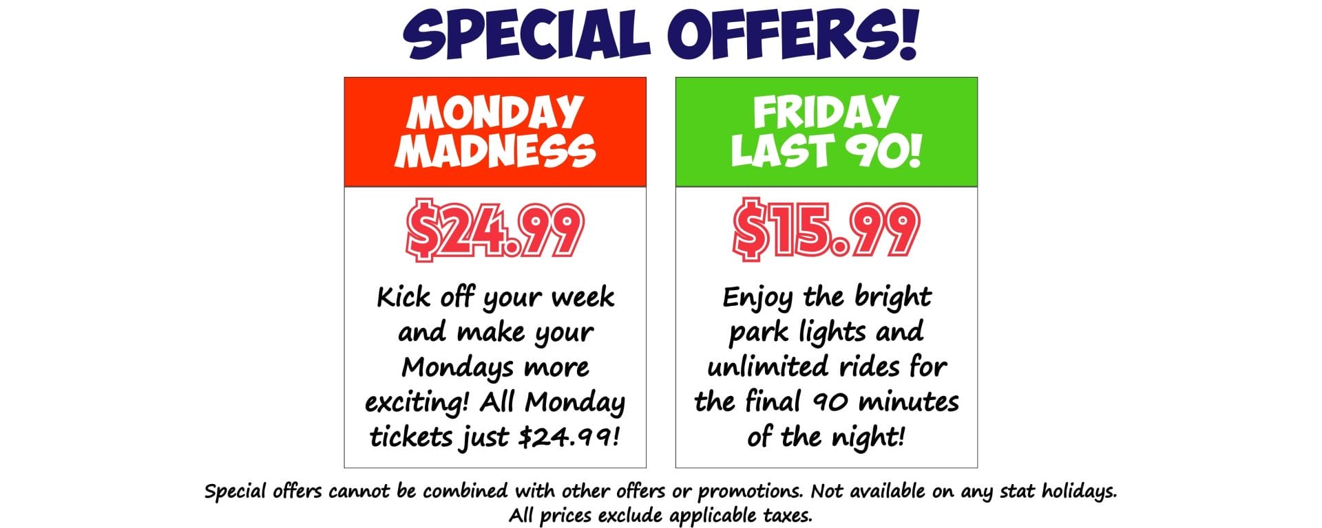 No Rollercoaster Day – Special Offers
